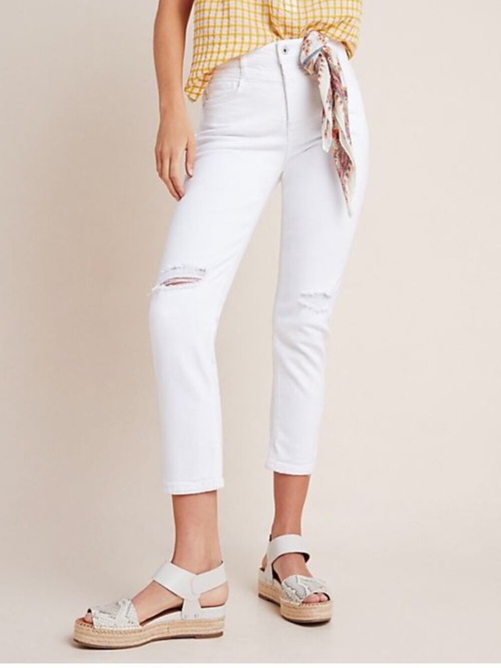 PILCRO Anthropologie Women's Ultra High-Rise Slim Straight Jeans | Size 28